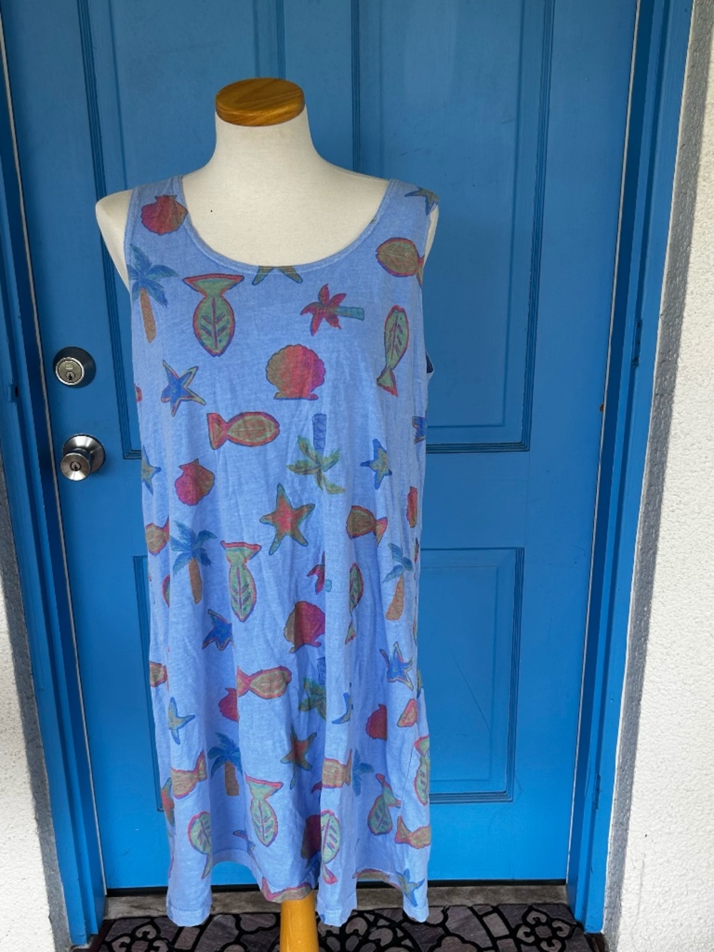Blue Beach Cover Up dress